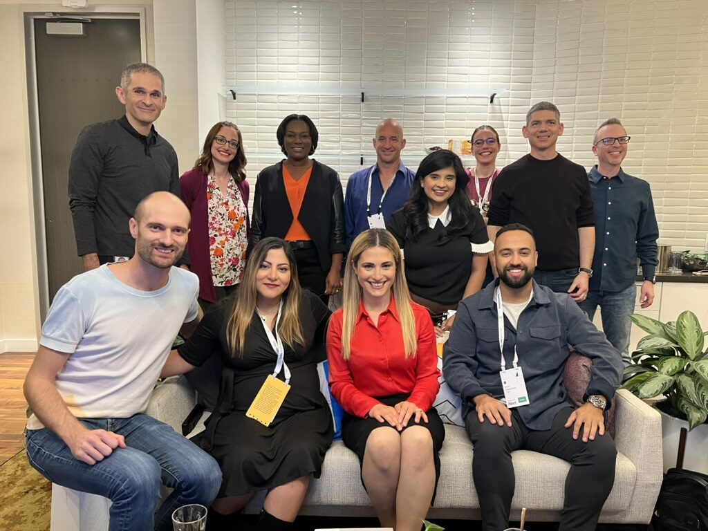 Iman Ghanizada with a group of colleagues.